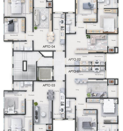 Imagem Apartamento com 2 Quartos à Venda, 87 m² em São Vicente - Itajaí Imagem Apartamento com 2 Quartos à Venda, 87 m² em São Vicente - Itajaí