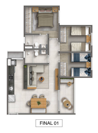 Imagem Apartamento com 3 Quartos à Venda,  em Vila Proost De Souza - Campinas