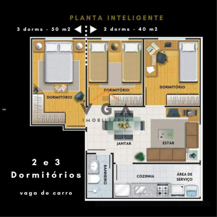 Imagem Apartamento com 3 Quartos à Venda, 50 m² em Vila Esperança - São Paulo