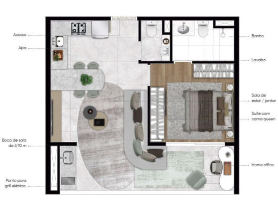 Imagem Apartamento com 1 Quarto à Venda, 48 m² em Vila Clementino - São Paulo Imagem Apartamento com 1 Quarto à Venda, 48 m² em Vila Clementino - São Paulo
