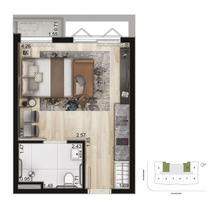 Imagem Apartamento à Venda, 29 m² em Vila Nova Conceição - São Paulo Imagem Apartamento à Venda, 29 m² em Vila Nova Conceição - São Paulo