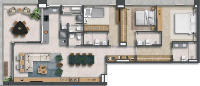 Imagem Apartamento com 3 Quartos à Venda, 134 m² em Itaim Bibi - São Paulo