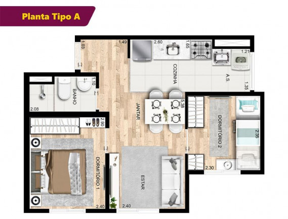 Imagem Apartamento com 2 Quartos à Venda, 34 m² em Artur Alvim - São Paulo Imagem Apartamento com 2 Quartos à Venda, 34 m² em Artur Alvim - São Paulo