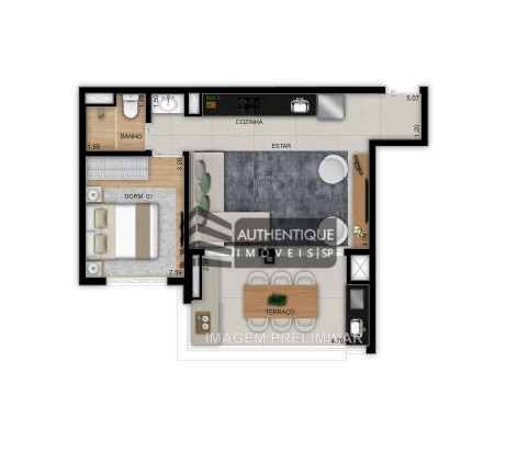 Imagem Apartamento com 3 Quartos à Venda, 93 m² em Brooklin - São Paulo Imagem Apartamento com 3 Quartos à Venda, 93 m² em Brooklin - São Paulo