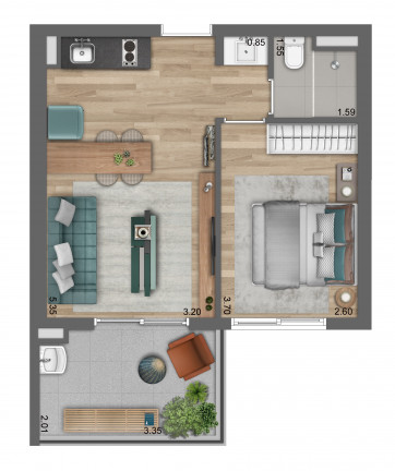 Imagem Apartamento com 1 Quarto à Venda, 37 m² em Pinheiros - São Paulo Imagem Apartamento com 1 Quarto à Venda, 37 m² em Pinheiros - São Paulo