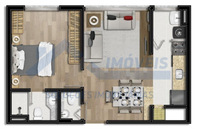 Imagem Apartamento com 2 Quartos à Venda, 60 m² em Bom Fim - Porto Alegre Imagem Apartamento com 2 Quartos à Venda, 60 m² em Bom Fim - Porto Alegre