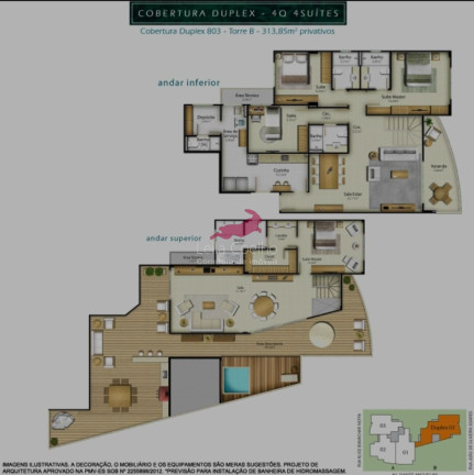 Imagem Cobertura com 4 Quartos à Venda, 287 m² em Jardim Camburi - Vitória Imagem Cobertura com 4 Quartos à Venda, 287 m² em Jardim Camburi - Vitória