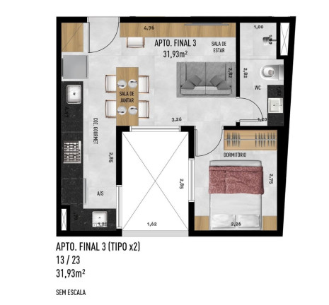 Imagem Imóvel com 2 Quartos à Venda, 37 m² em Jardim Trussardi - São Paulo Imagem Imóvel com 2 Quartos à Venda, 37 m² em Jardim Trussardi - São Paulo