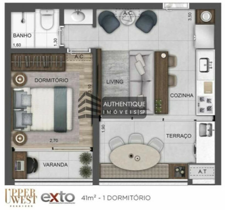 Imagem Apartamento com 1 Quarto à Venda, 41 m² em Perdizes - São Paulo Imagem Apartamento com 1 Quarto à Venda, 41 m² em Perdizes - São Paulo
