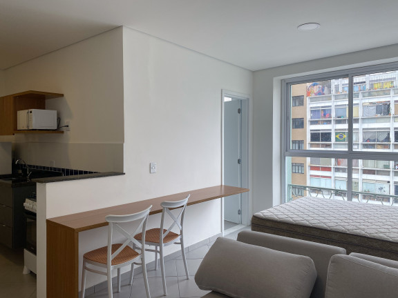 Imagem Apartamento com 1 Quarto para Alugar, 28 m² em Centro - São Paulo
