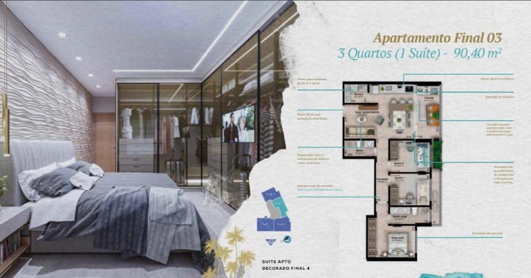 Imagem Apartamento com 3 Quartos à Venda, 91 m² em Graciosa Orla 14 - Palmas Imagem Apartamento com 3 Quartos à Venda, 91 m² em Graciosa Orla 14 - Palmas