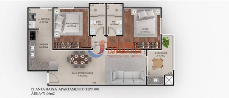 Imagem Apartamento com 2 Quartos à Venda, 62 m² em Country - Cascavel Imagem Apartamento com 2 Quartos à Venda, 62 m² em Country - Cascavel