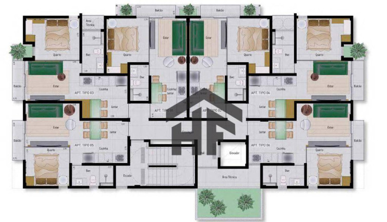 Imagem Apartamento com 1 Quarto à Venda, 31 m² em Porto De Galinhas - Ipojuca Imagem Apartamento com 1 Quarto à Venda, 31 m² em Porto De Galinhas - Ipojuca