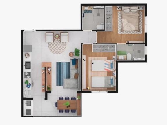 Imagem Apartamento com 1 Quarto à Venda, 43 m² em Nova Petrópolis - São Bernardo Do Campo Imagem Apartamento com 1 Quarto à Venda, 43 m² em Nova Petrópolis - São Bernardo Do Campo