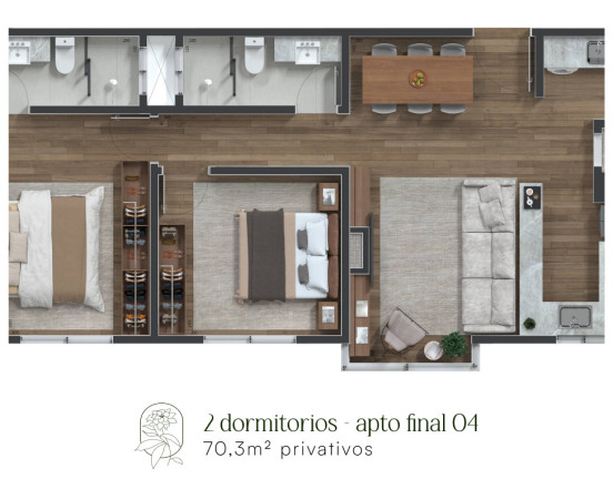 Imagem Apartamento com 2 Quartos à Venda, 69 m² em Centro - Canela Imagem Apartamento com 2 Quartos à Venda, 69 m² em Centro - Canela