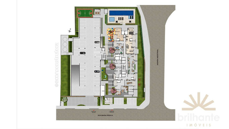 Imagem Apartamento com 2 Quartos à Venda, 44 m² em Campestre - Santo André