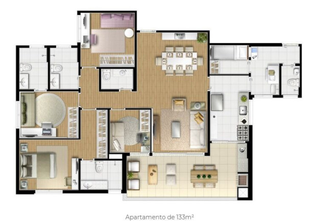 Imagem Apartamento com 3 Quartos à Venda, 133 m² em Vila Andrade - São Paulo Imagem Apartamento com 3 Quartos à Venda, 133 m² em Vila Andrade - São Paulo