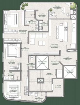 Imagem Apartamento com 3 Quartos à Venda, 12.436 m² em Fazenda - Itajaí