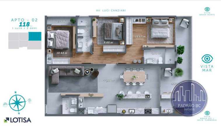 Imagem Apartamento com 3 Quartos à Venda, 121 m² em Praia Brava De Itajaí - Itajaí Imagem Apartamento com 3 Quartos à Venda, 121 m² em Praia Brava De Itajaí - Itajaí