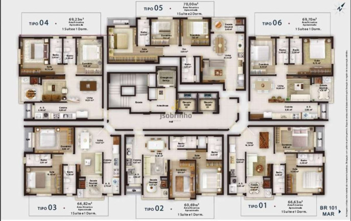 Imagem Apartamento com 2 Quartos à Venda, 67 m² em Jardim Praia Mar - Itapema Imagem Apartamento com 2 Quartos à Venda, 67 m² em Jardim Praia Mar - Itapema
