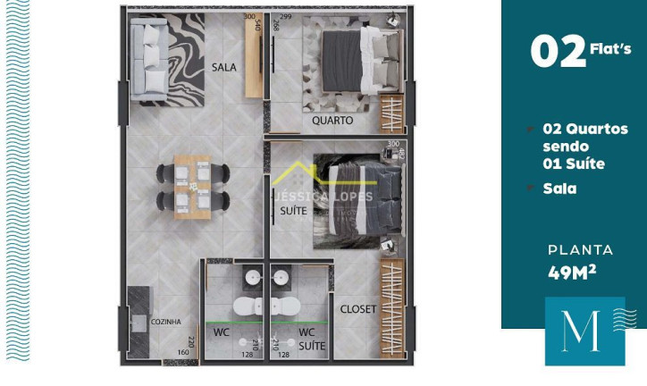 Imagem Apartamento com 1 Quarto à Venda, 25 m² em Bessa - João Pessoa Imagem Apartamento com 1 Quarto à Venda, 25 m² em Bessa - João Pessoa