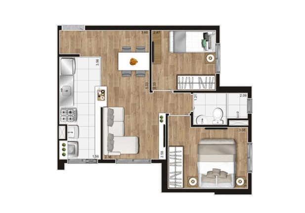 Imagem Apartamento com 2 Quartos à Venda, 41 m² em Vila Nova Cachoeirinha - São Paulo