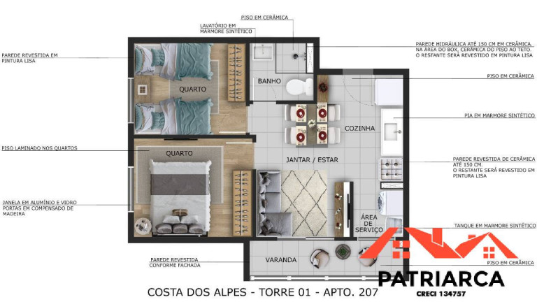 Imagem Apartamento com 2 Quartos à Venda, 37 m² em Jardim Paraíso De Viracopos - Campinas Imagem Apartamento com 2 Quartos à Venda, 37 m² em Jardim Paraíso De Viracopos - Campinas