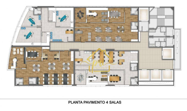 Imagem Sala Comercial para Alugar, 100 m² em Gonzaga - Santos
