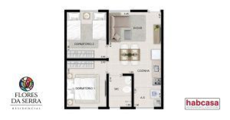 Imagem Apartamento com 2 Quartos à Venda, 42 m² em Botujuru - Mogi Das Cruzes