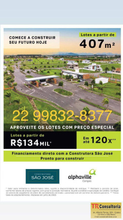 Imagem Terreno à Venda, 407 m² em Campos Dos Goytacazes