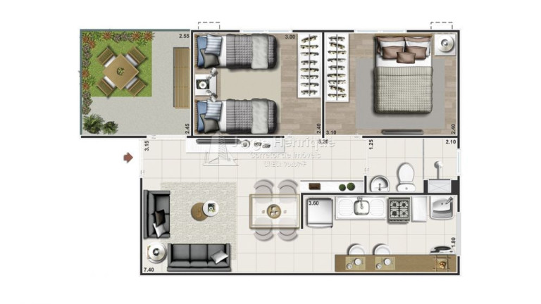 Imagem Apartamento com 2 Quartos à Venda, 45 m² em Campo Grande - Rio De Janeiro Imagem Apartamento com 2 Quartos à Venda, 45 m² em Campo Grande - Rio De Janeiro