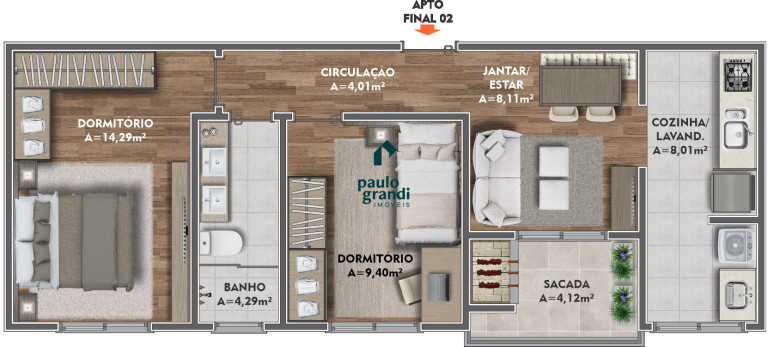 Imagem Apartamento com 2 Quartos à Venda, 62 m² em Sanvitto - Caxias Do Sul Imagem Apartamento com 2 Quartos à Venda, 62 m² em Sanvitto - Caxias Do Sul