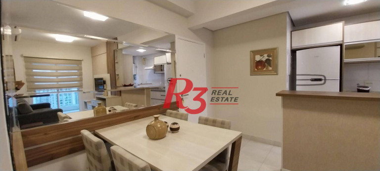 Imagem Apartamento com 1 Quarto para Alugar, 50 m² em Gonzaga - Santos