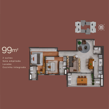 Imagem Apartamento com 3 Quartos à Venda, em Jardim Paulistano - Sorocaba Imagem Apartamento com 3 Quartos à Venda, em Jardim Paulistano - Sorocaba