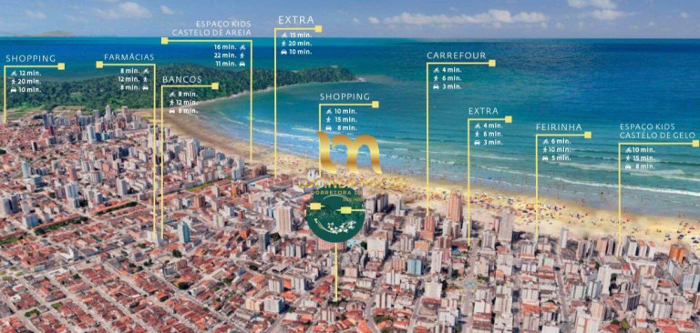 Imagem Apartamento com 2 Quartos à Venda, 86 m² em Guilhermina - Praia Grande