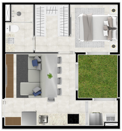 Imagem Apartamento com 1 Quarto à Venda, 25 m² em Vila Sônia - São Paulo