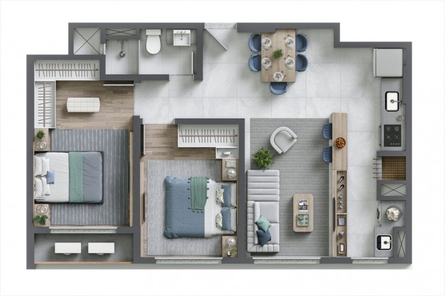 Imagem Imóvel com 3 Quartos à Venda, 77 m² em São João - Itajaí Imagem Imóvel com 3 Quartos à Venda, 77 m² em São João - Itajaí