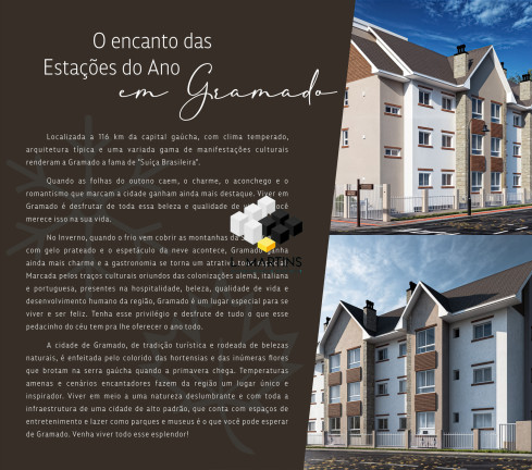 Imagem Apartamento com 2 Quartos à Venda, 59 m² em Moura - Gramado