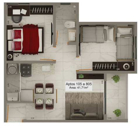 Imagem Apartamento com 3 Quartos à Venda, 57 m² em Tambiá - João Pessoa Imagem Apartamento com 3 Quartos à Venda, 57 m² em Tambiá - João Pessoa