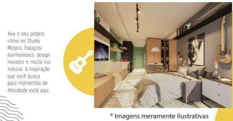 Imagem Studio com 1 Quarto à Venda, 31 m² em Trindade - Florianópolis