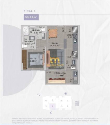 Imagem Apartamento com 1 Quarto à Venda, 53 m² em Jardim Real - Praia Grande