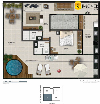 Imagem Apartamento com 1 Quarto à Venda, 60 m² em Braga - Cabo Frio Imagem Apartamento com 1 Quarto à Venda, 60 m² em Braga - Cabo Frio