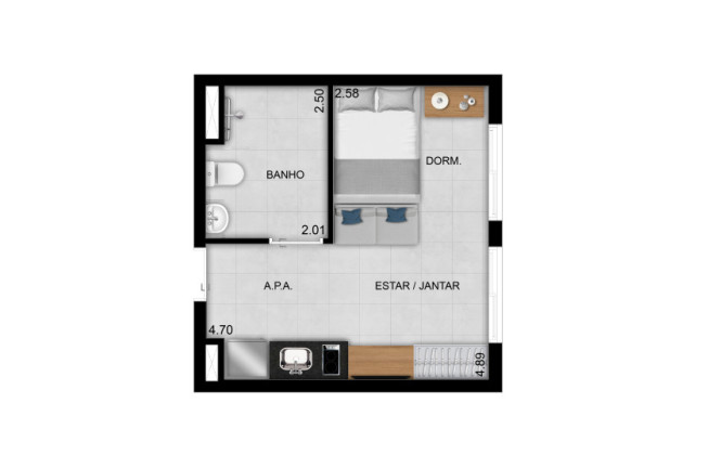 Imagem Imóvel com 1 Quarto à Venda, 36 m² em Cidade Patriarca - São Paulo