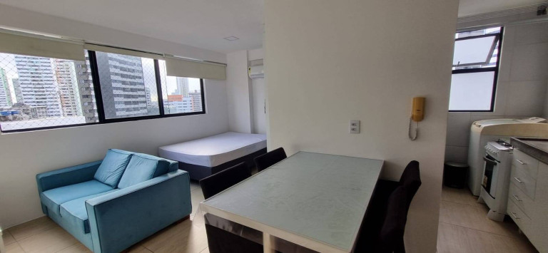 Imagem Apartamento com 1 Quarto para Alugar, 30 m² em Recife Imagem Apartamento com 1 Quarto para Alugar, 30 m² em Recife