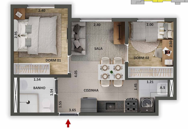 Imagem Imóvel com 2 Quartos à Venda, 37 m² em Chácara Santo Antônio (zona Sul) - São Paulo Imagem Imóvel com 2 Quartos à Venda, 37 m² em Chácara Santo Antônio (zona Sul) - São Paulo
