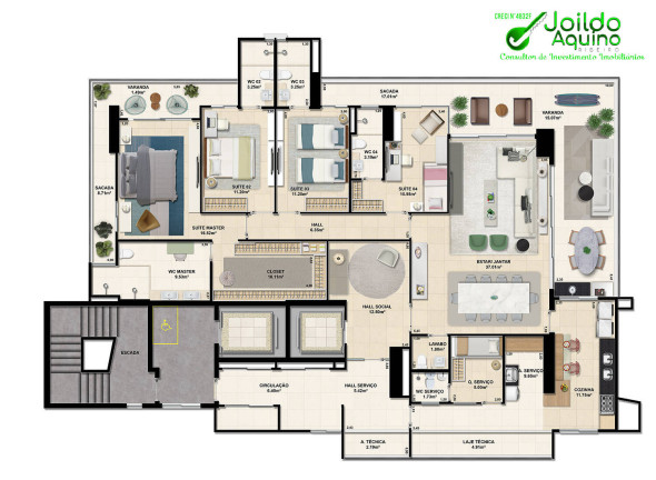 Imagem Apartamento com 4 Quartos à Venda, 242 m² em Meireles - Fortaleza Imagem Apartamento com 4 Quartos à Venda, 242 m² em Meireles - Fortaleza