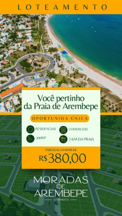 Imagem Terreno à Venda, 200 m² em Coqueiros De Arembepe - Camaçari Imagem Terreno à Venda, 200 m² em Coqueiros De Arembepe - Camaçari