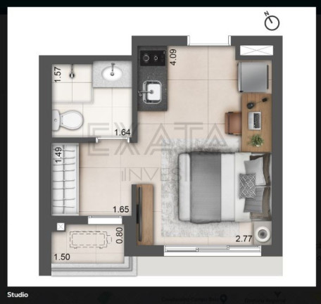 Imagem Imóvel com 1 Quarto à Venda, 28 m² em Campo Belo - São Paulo Imagem Imóvel com 1 Quarto à Venda, 28 m² em Campo Belo - São Paulo
