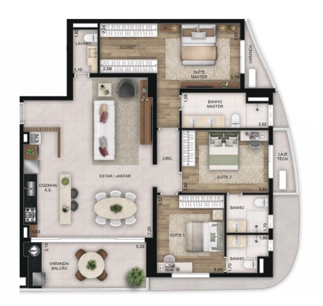 Imagem Apartamento com 3 Quartos à Venda, 127 m² em Serrinha - Goiânia Imagem Apartamento com 3 Quartos à Venda, 127 m² em Serrinha - Goiânia