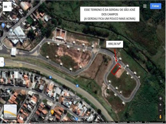 Imagem Terreno à Venda, 690 m² em Rio Comprido - Jacareí